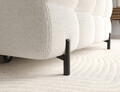 Coltar extensibil dreapta 3 locuri ELTAP, RT-01ROY, Felro, 285x181x93 cm, lemn/poliester, alb