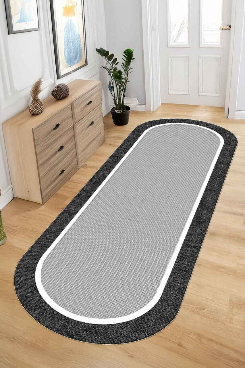Covor, CLR-7346-Antrasit-46, 140x200 cm, Poliester, Antracit