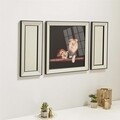 Set tablou si 2 oglinzi decorative T807, Neostill, sticla temperata, 70 x 70 cm/30 x 70 cm