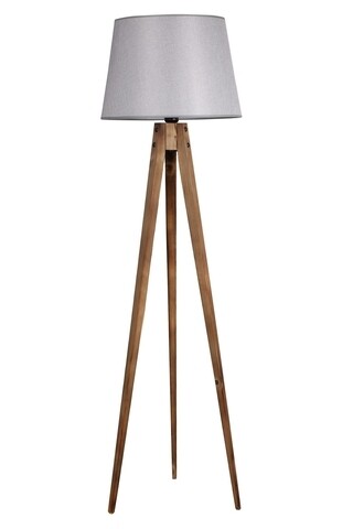 Lampadar, Luin, 8285-7, E27, 60 W, lemn/textil Iluminat