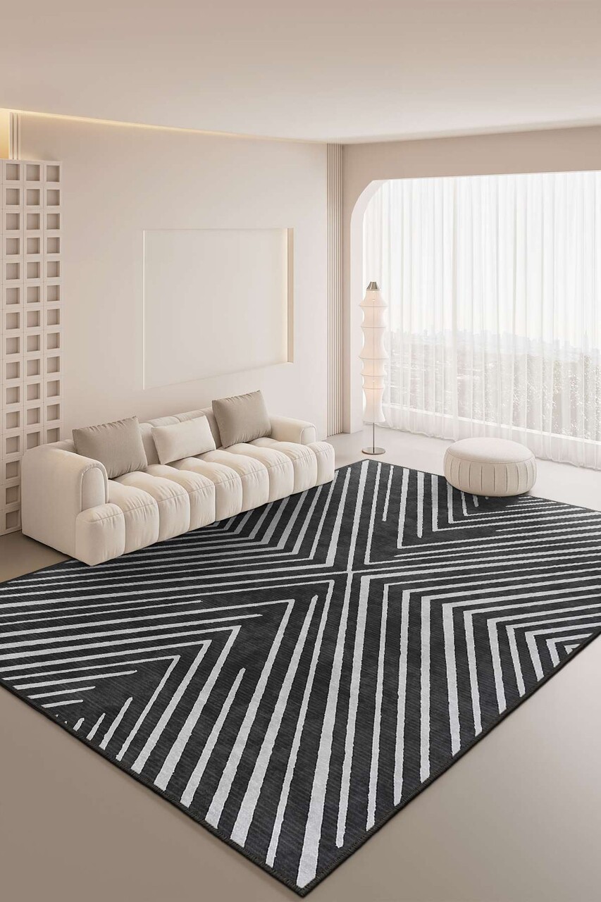 Covor (120 x 180), Sftkece021, 120x180 cm, Negru - view 4