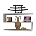 Raft pentru perete Jenika, Furny Home, 60x14.5x18 cm, alb