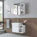 Set Dulap de Baie cu Chiuvetă și Oglindă (2 Piese), Hanah Home, 2917, MDF, Alb