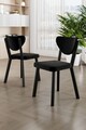Set scaune 4 piese, Charlotte, Arfe, Negru