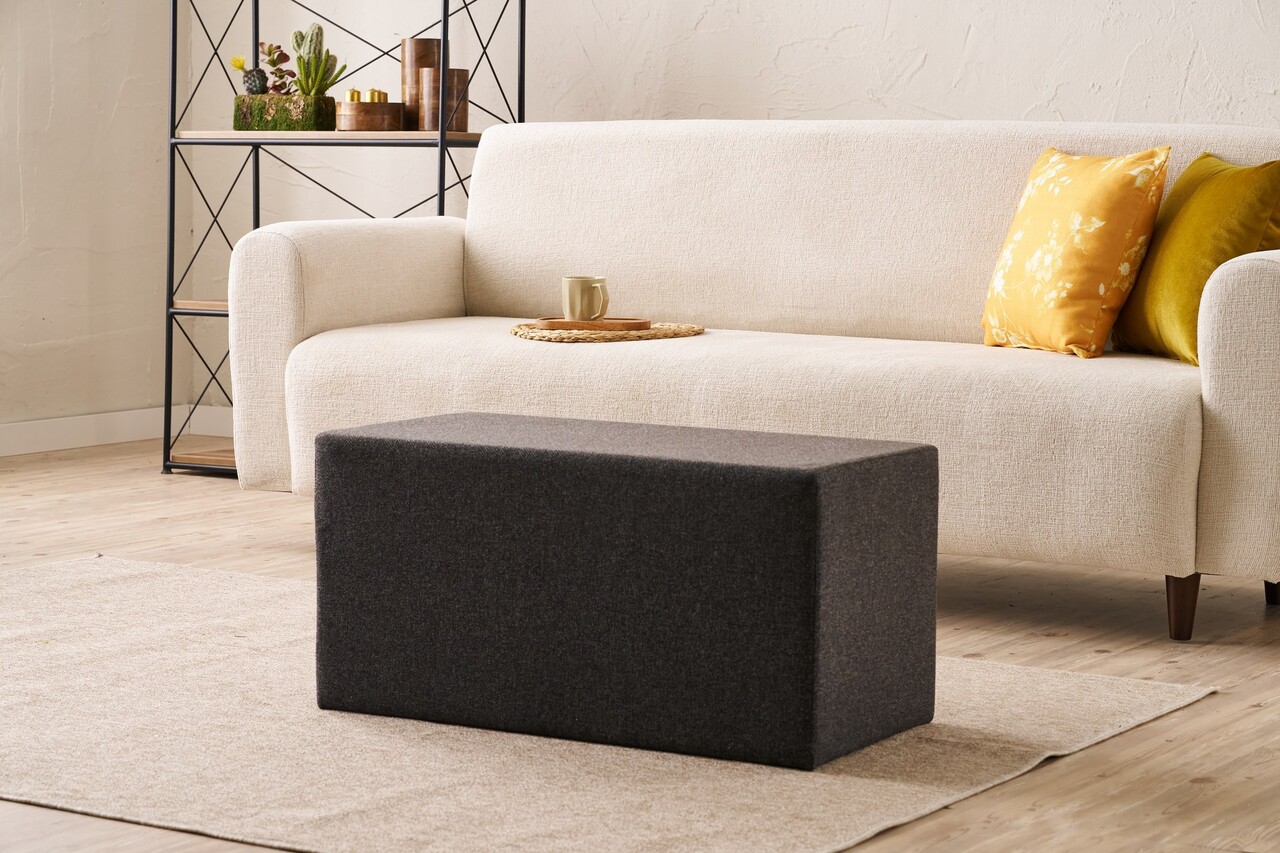 Taburet, Atelier del Sofa, 825BLC5129, Lemn, Fumuriu - view 2
