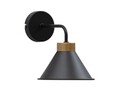 Aplica de perete ELTAP, Detmer, 17x25x20 cm, 1xE27, 15W, otel, negru/auriu