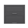 Dulap pentru bucatarie, Hanah Home, Minar, 80x72x37 cm, Alb / Antracit