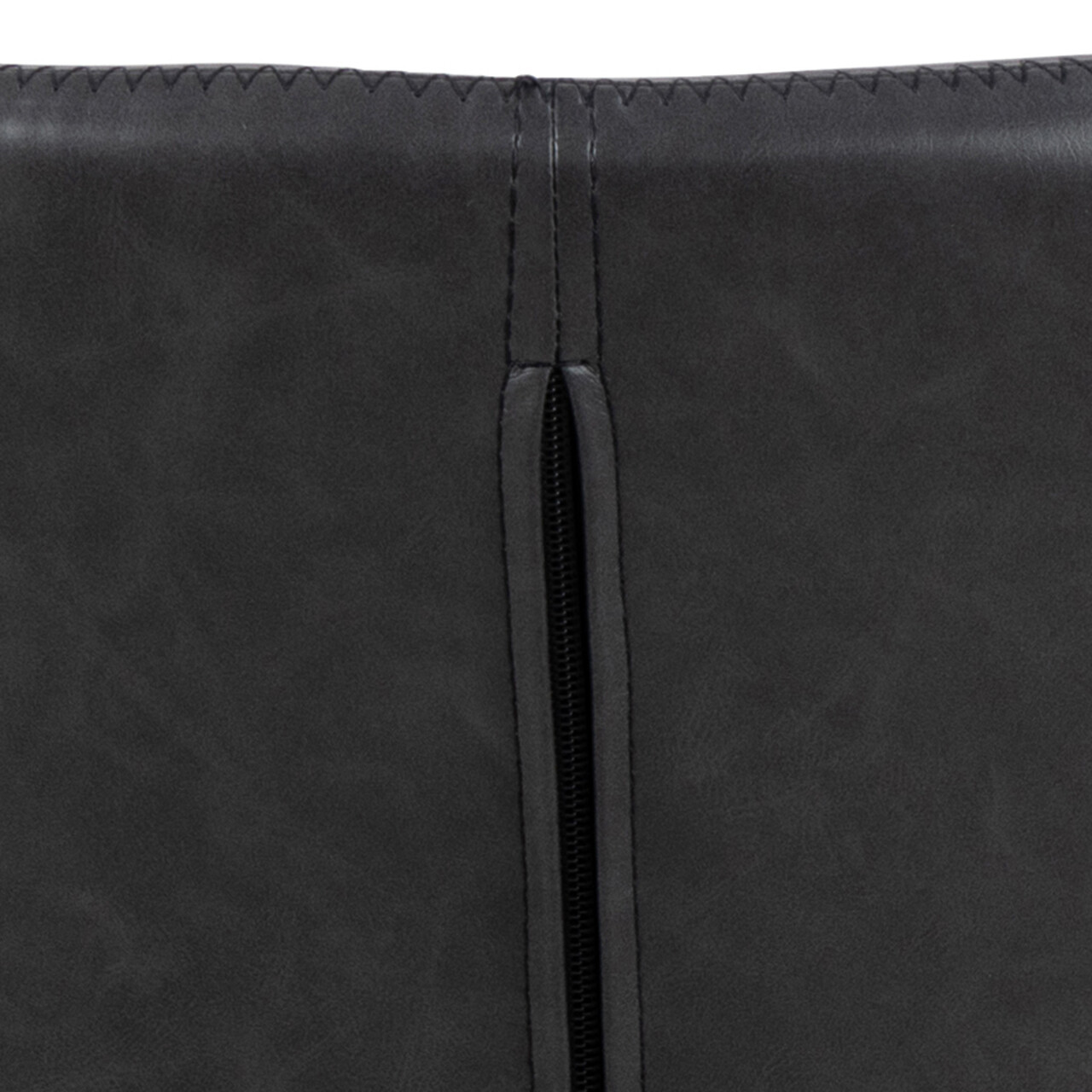 Scaun Batilda -A1, Actona, 47x53x82.5 cm, piele ecologica/lemn de cauciuc, negru