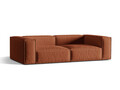 Canapea 4 locuri, Nuria-215, Micadoni Home, 250x110x72 cm, tesatura structurata chenille, caramiziu