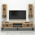 Comoda TV, Hommy Craft, Samba, 180x52x35 cm, Stejar