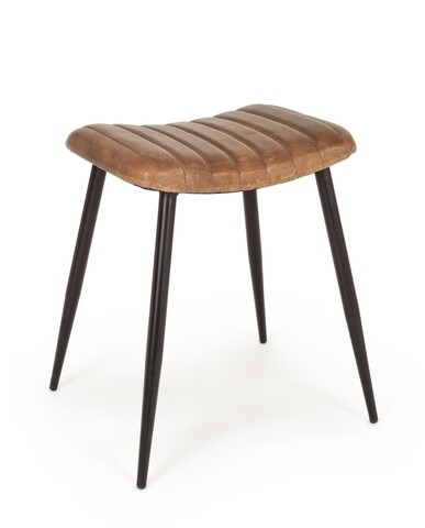 Scaun Nadira, Bizzotto, piele naturala, 45x39x56 cm, maro 45x39x56