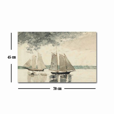 Tablou decorativ, FAMOUSART-022, Canvas, Dimensiune: 45 x 70 cm, Multicolor