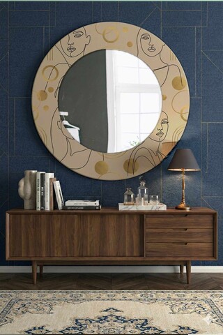 Oglinda decorativa, Artmdfmrr14, Cadru: 100% MDF, Multicolor