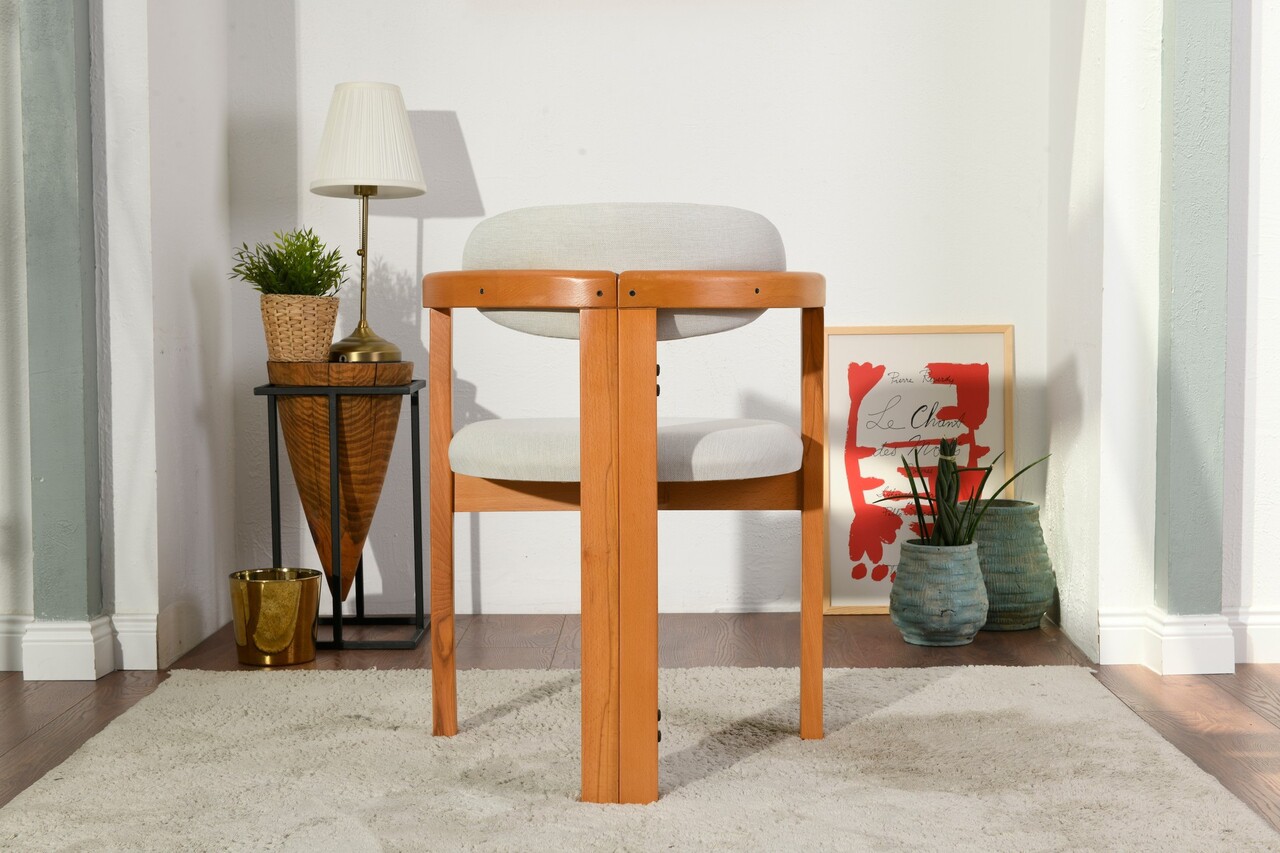 Set scaune 2 piese, Vow Chair, Cheri, Crem / Stejar - 2 | YEO