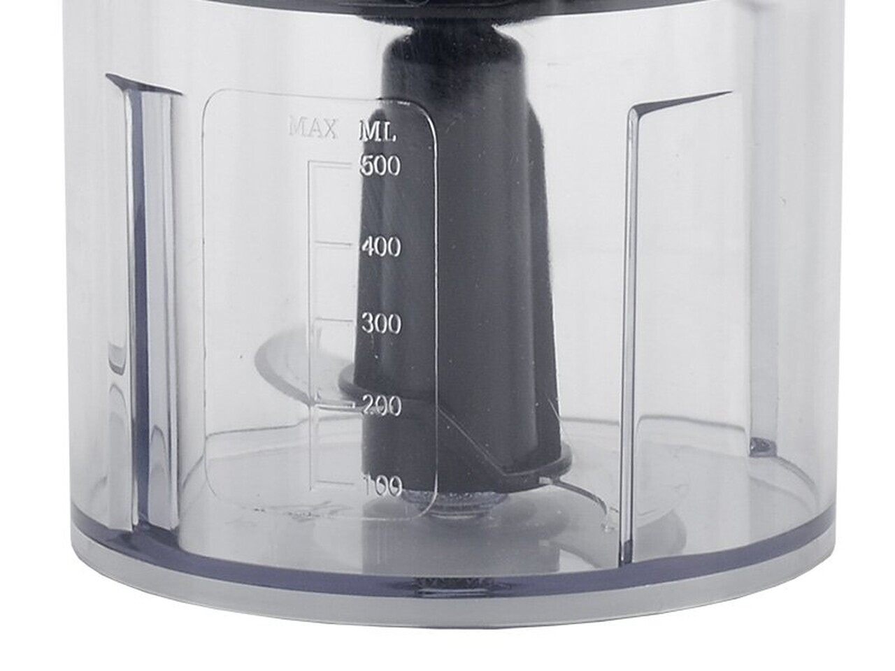 Set blender 4 in 1 Beper, 6.5x38 cm, 700-1000W, 500 ml/700 ml, ABS/inox, negru/transparent - view 5