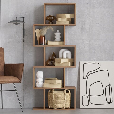 Corp biblioteca, Elegance, Meriç, 60x150x30 cm, Nuc Elegance