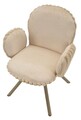 Set 2 scaune Stockholm -B, Mauro Ferretti, 64x68x83 cm, fier/poliester, crem