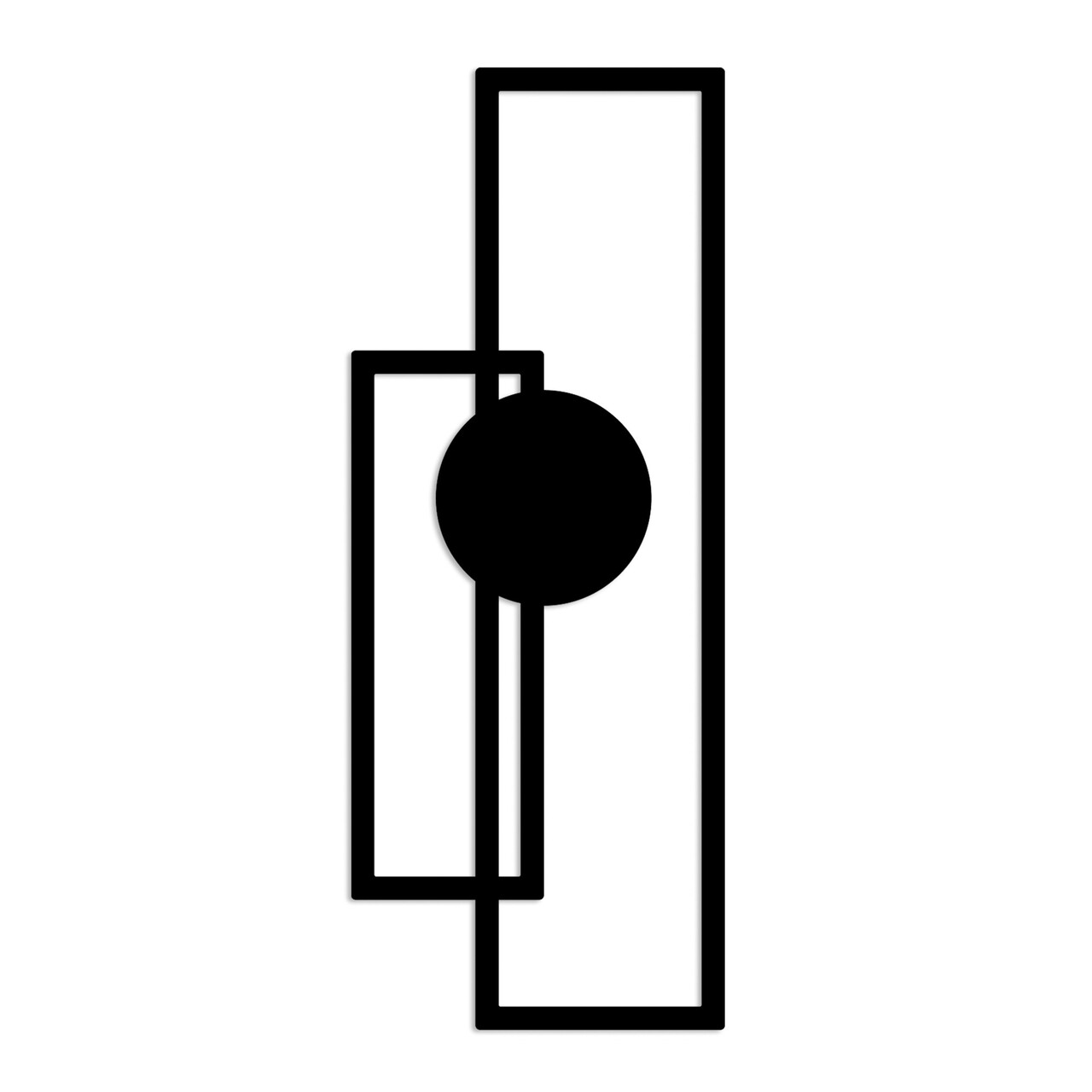 Decoratiune de perete, Astratto-1, (Grosime: 1,5 mm), Negru - view 6
