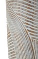 Vaza decorativa Wood Effect, Mauro Ferretti, 18x18x45 cm, polirasina, alb antic