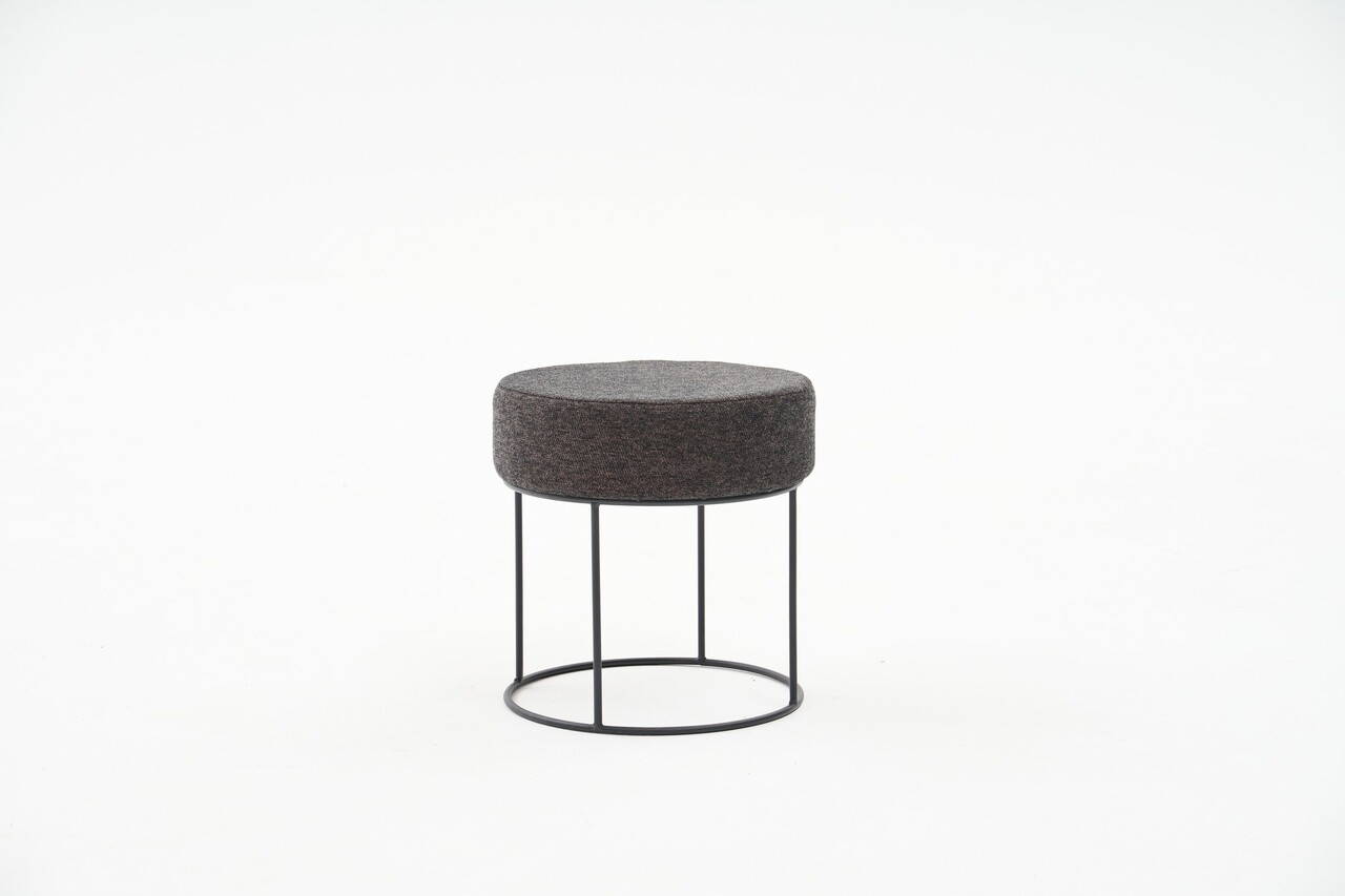 Taburet, Atelier del Sofa, 825BLC2383, Metal, Antracit / Cupru - view 2