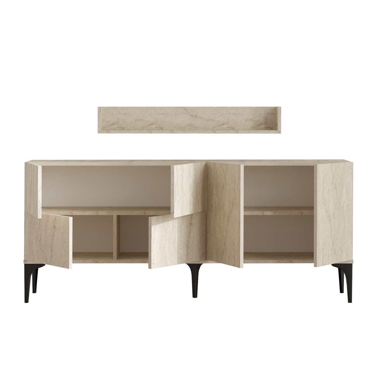 Consola, Hanah Home, Stella, Travertin - imagine 6