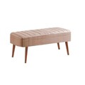 Set masă și scaune extensibile, Vella, Vina 0900, PAL, Nuc / Piatra