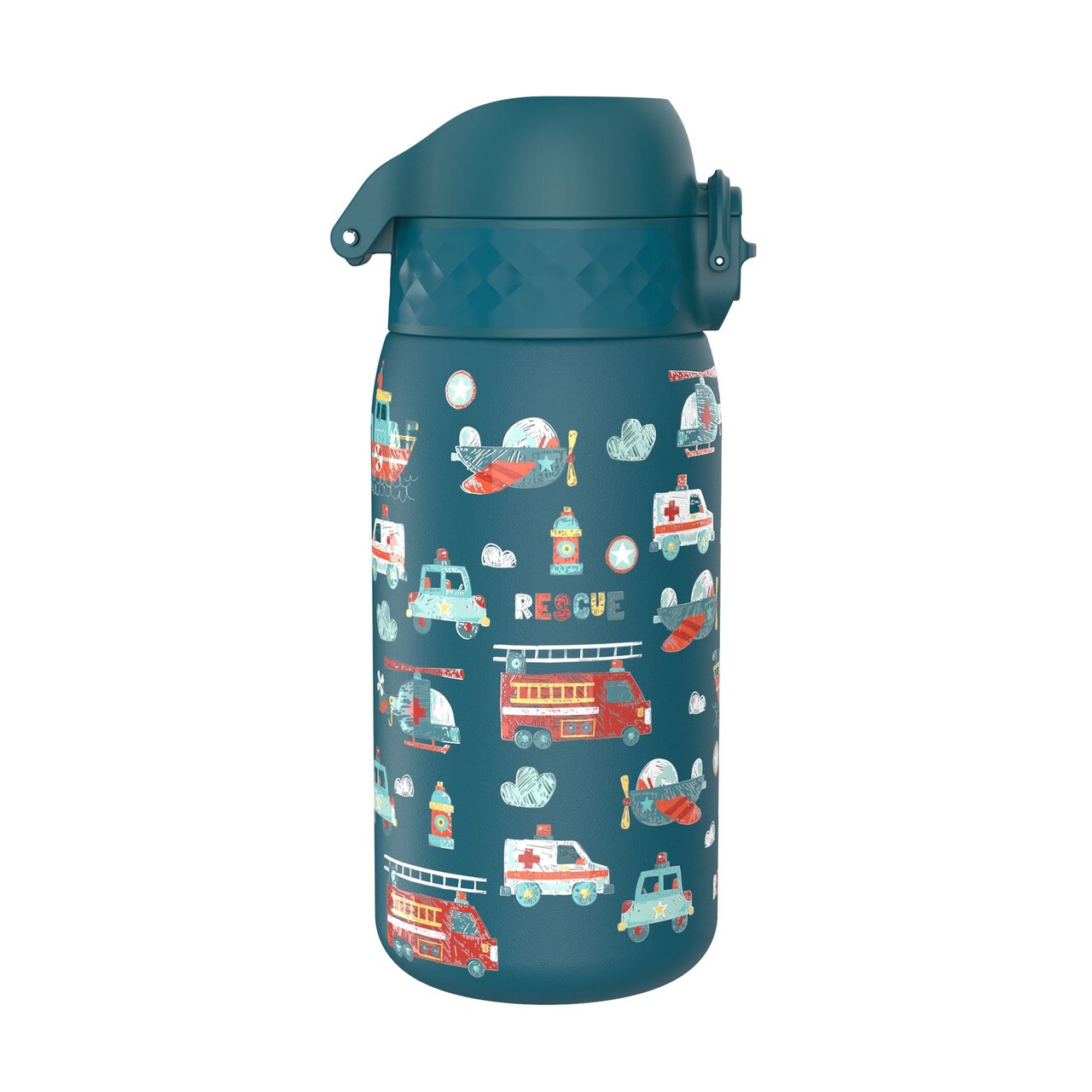 Sticla apa pentru copii, inox, 400ml, Rescue Vehicles - Ion8 - view 4
