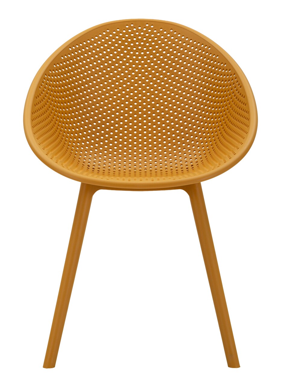 Set 2 scaune, Mauro Ferretti, Ibiza, 59x59x83 cm, utilizare interior / exterior,  plastic, mustar - view 9