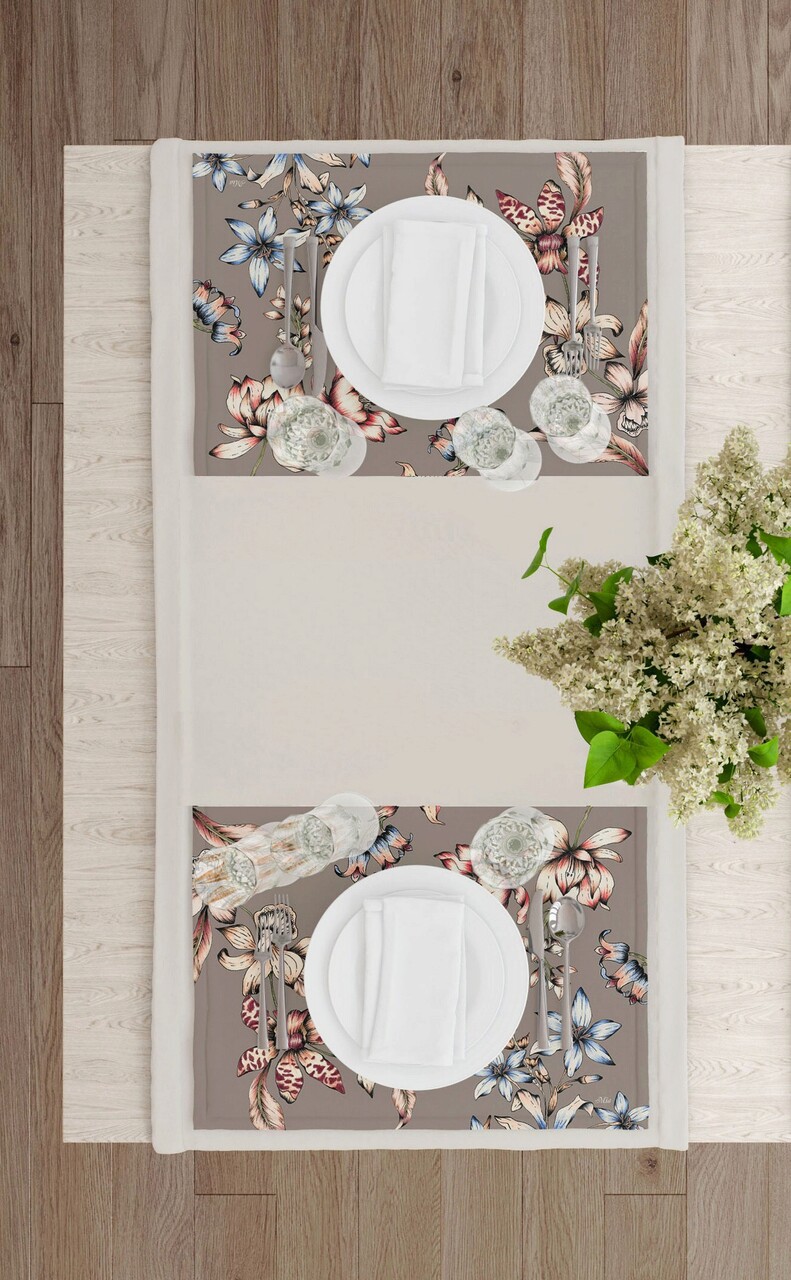 Set suporturi pentru farfurie, Mia, 742TMA7802, Poliester, Multicolor - 2 | YEO