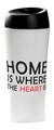 Cana termos Happy Home, Ambition, 400 ml, inox, alb