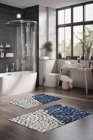 Set covorase de baie, Cartwright, CT-5180, Poliester, Multicolor