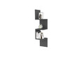 Raft de perete, Puqa Design, Zikzak, 105.4x25x25 cm, PAL, Antracit