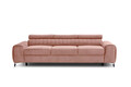 Canapea extensibila 3 locuri, ELTAP, SO-LAU-24NU, Laurence, 261x97x105 cm, lemn/poliester, roz