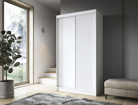 Dulap pentru haine ELTAP, Biancco II, 120x60x220 cm, MDF, alb