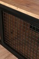 Comoda TV Zeno, Kalune Design, 150x40x47 cm, natural/negru