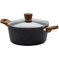Oala cu invelis stone antiaderent Nature, NAVA, Ø28 cm, aluminiu