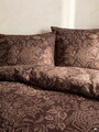 Lenjerie de pat King Size, Elio, Homla, 200x220 cm, 3 piese, bumbac, maro