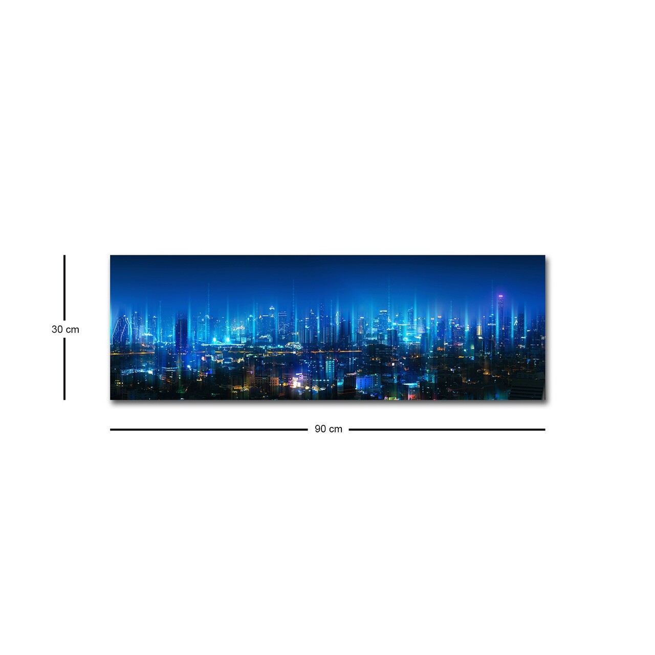 Tablou decorativ cu lumina LED, 3090HDACT-002, 30 x 90 cm, Multicolor - view 4