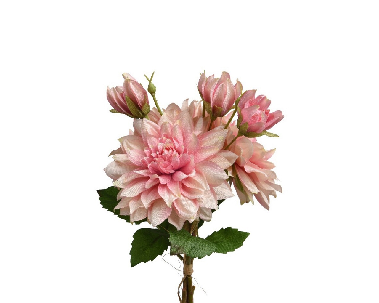 Floare artificiala Bouquet Dahlia, Decoris, 20 x 20 x 44 cm, poliester, roz