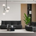 Fotoliu, Atelier del Sofa, 560ARE5228, Frame: No Frame Fountain Support With Chipboard, Gri inchis