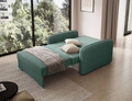 Canapea extensibila 1 loc, ELTAP, Laine, 102x109x84 cm, lemn/poliester, verde