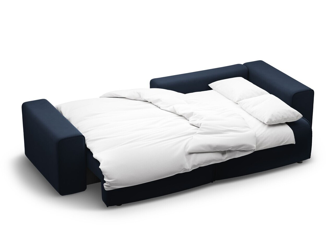 Coltar extensibil dreapta 3 locuri, Victor, Micadoni Home, 246x148x83 cm, catifea, albastru inchis — imaginea 6