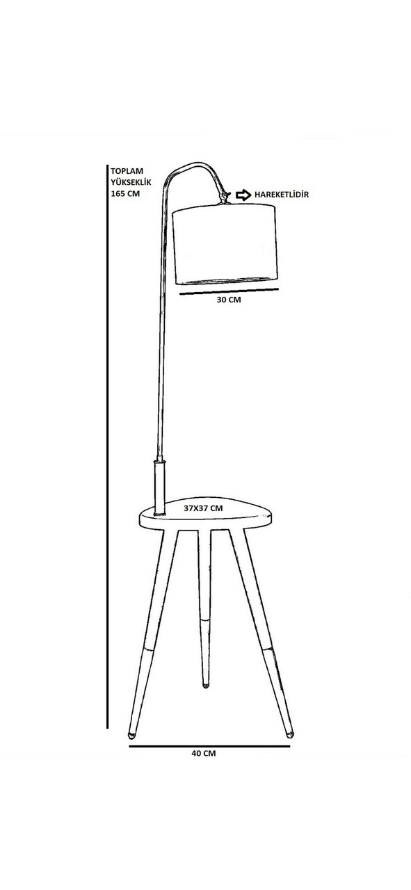 Lampadar, Stala, 846STL3517, Metal, Cupru