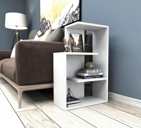 Corp biblioteca, arnetti, algoritma, 47x73x22 cm, pal, alb
