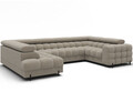 Coltar extensibil stanga 3 locuri ELTAP, LT-18AU, Fectory, 346x205x93 cm, lemn/poliester, bej