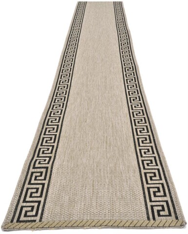Traversa pentru hol Zara, Decorino, 80x300 cm, polipropilena, gri