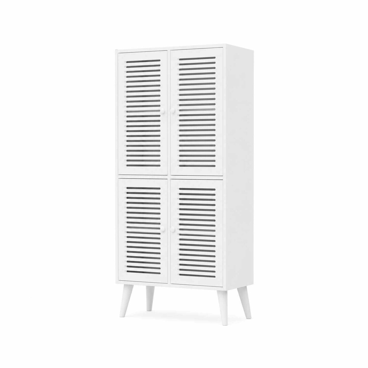 Dulap multifunctional, Hanah Home, Deneb, 70x160x33 cm, MDF, Alb - view 5