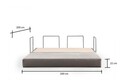 Canapea extensibilă cu 2 locuri, Artie, 560ARE4159, Cadru: Fără cadru, Gri deschis