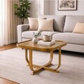Masuta de cafea, Hanah Home, Hisar 90, 90x45x90 cm, LEMN MASIV DE STEJAR, Stejar