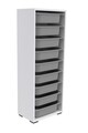 Dulap multifunctional, Estella, Zola 9N, Alb/Gri